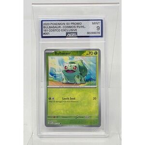 Pokemon Bulbasaur 001/165 151 Costco Exclusive Cosmos Holo AGS 9 Mint 2023 Promo